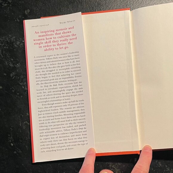 "Drop The Ball," by Tiffany Dufu, 2017 First Ed. Hardcover Book - Picture 4 of 8